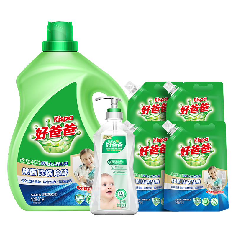 好爸爸除螨除菌除味2.38 kg洗衣液 好爸爸常规洗衣液