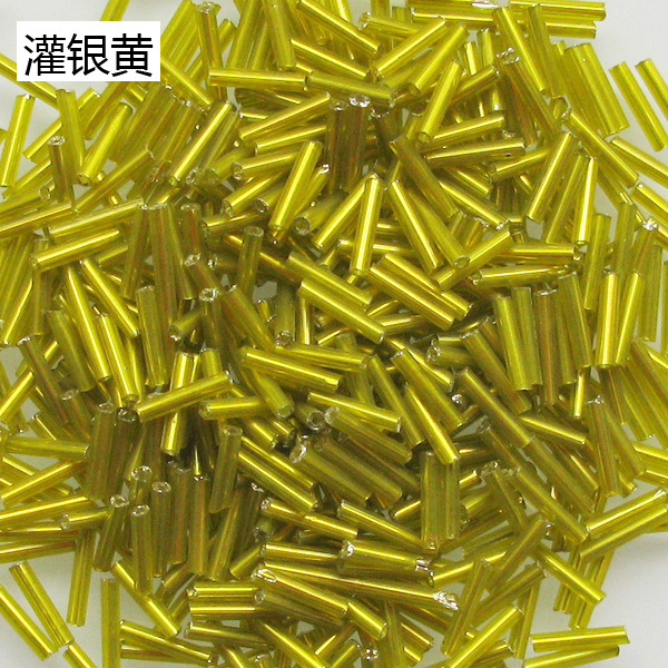 玻璃管珠手缝串珠玻璃米珠材料diy手工项链手链饰品配件 2*9mm-图2