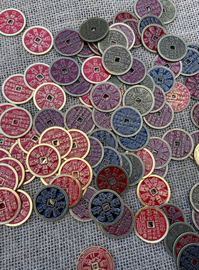 朱砂山鬼花钱吊坠手工项链男女挂