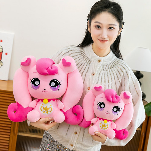 奇妙萌可玩偶爱心公仔毛绒玩具美少女布娃娃睡觉抱枕儿童生日礼物 - 图0