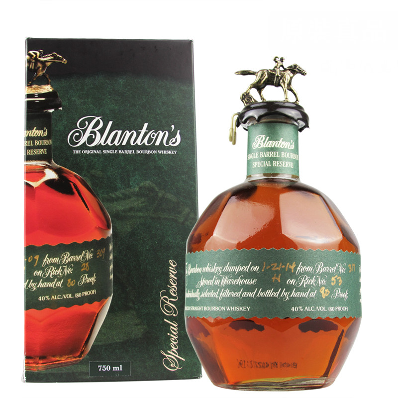 美国波兰顿绿标珍藏波本威士忌 Blanton's Reserve Whiskey 洋酒 - 图0