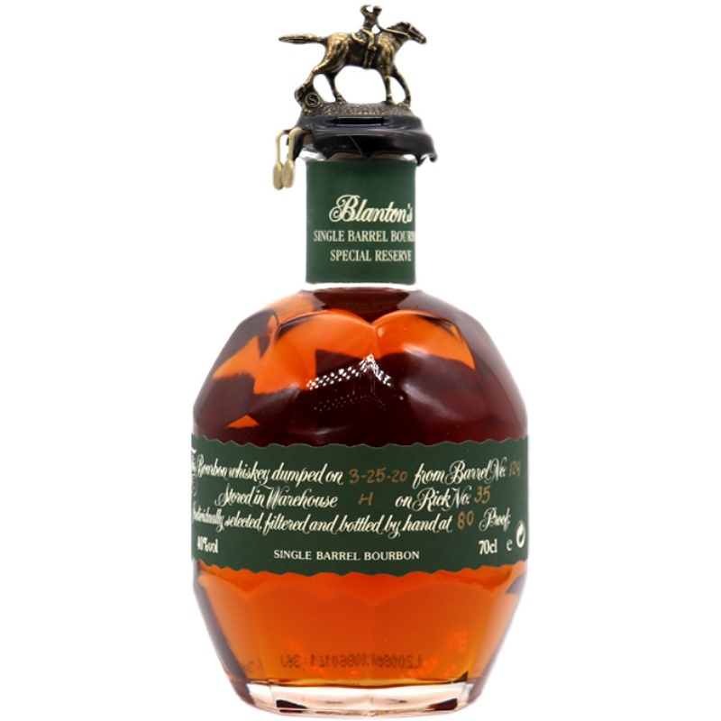 美国波兰顿绿标珍藏波本威士忌 Blanton's Reserve Whiskey 洋酒 - 图3