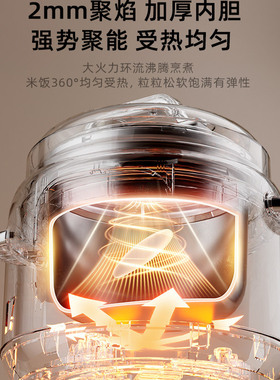 安本素0涂层深汤电压力锅0氟智能二合一预约多功能3L大容量高饭煲