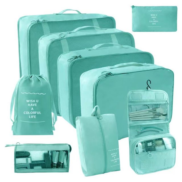 Amazon's popular travel storage bag seven-piece set of clothes sorting storage bags suitcase clothes packing bags