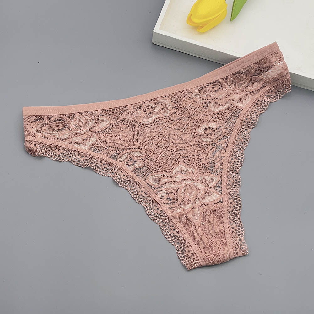5条装性感蕾丝丁字裤女士低腰纯欲风棉裆内裤女新款t裤无痕,淘宝优惠券,粉丝福利购,淘宝优惠卷
