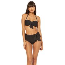 Bleu Rod Beattie Urban goddess style front knotted rub chest die cup blouse 2022 new spring and summer