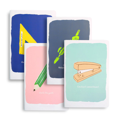 晨光加厚本子记事本文具a5 创意笔记本子韩国小清新简约学生日记本批发可爱学习小学生大学生手账本作业本 虎窝淘