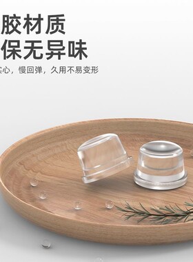 透明硅胶防撞贴门挡器