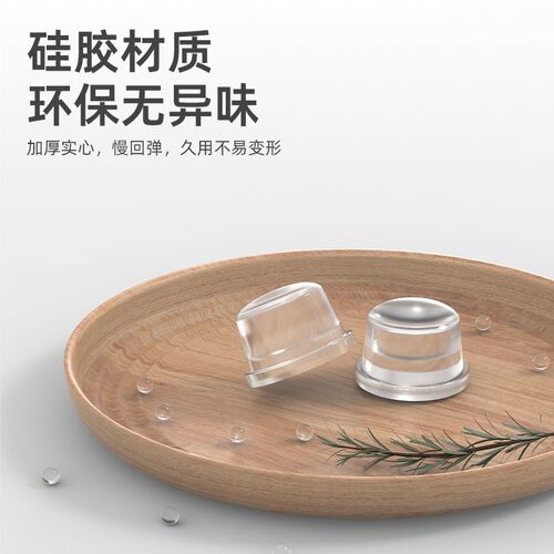 透明硅胶门挡器防撞贴免打孔家用入户门把手静音碰撞门塞门阻神器 - 图1