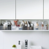 Косметическая пластиковая коробка для хранения, туалетный столик, помада для ухода за кожей, настольная система хранения