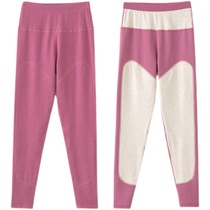 Large Size Lady Sanitary Pants Down High Waisted Kneecap Kneecap Warm Pants Intensify Gats Women Inside Wearing Inner Hitch Pants Plus Suede Bottom Sanitary Pants