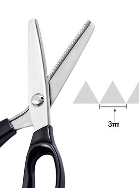 Stainless Steel Pinking Shears Comfort Grip Handled Professi