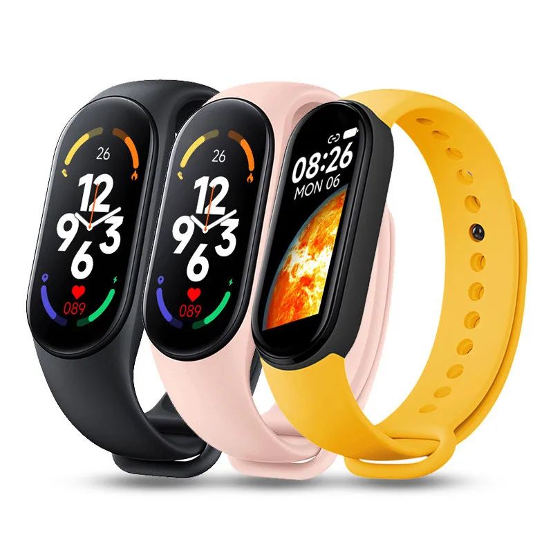 Band 5 6 7 Smart Watch Bluetooth Music Heart Rate Blood Pres - 图0