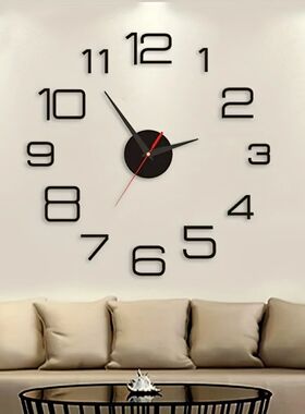 2024 Modern Design Large Wall Clock 3D DIY Quartz Clocks Fas