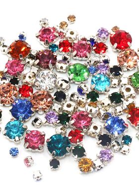 Hot Sale 100pcs/bag Mix Size Glass Crystal Stones Clothing L