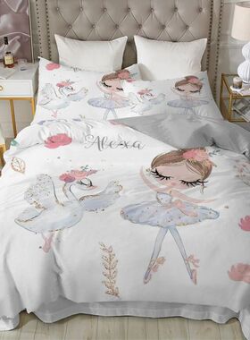 Modern Lovely Princess Kids Bedding Set Twin Size Microfiber