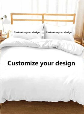 3D Printed Custom Bedding Set Microfiber Customized Duvet ve
