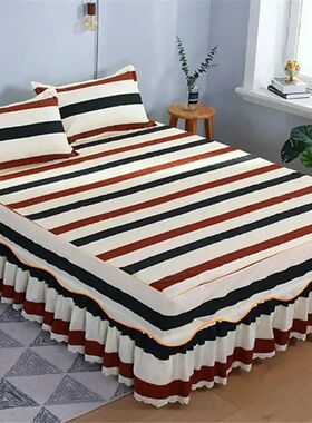 3PCS/Set Bed Sheet Set Flower Bedspread - Non-Slip Bed Dress