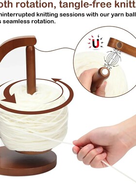 Wooden Yarn Holder Spinning Knitting Tools Crochet Yarn Hold