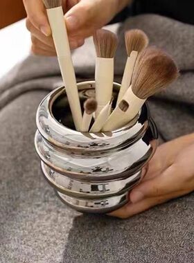 Ceramic Makeup Brush Holder Decors Planter Table Centerpiece