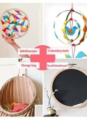 10pcs/Set 10-30cm Wooden Embroidery Hoops Frame Set Bamboo E