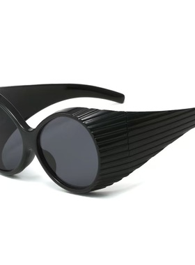 超大夸张科技感墨镜网红太阳镜女