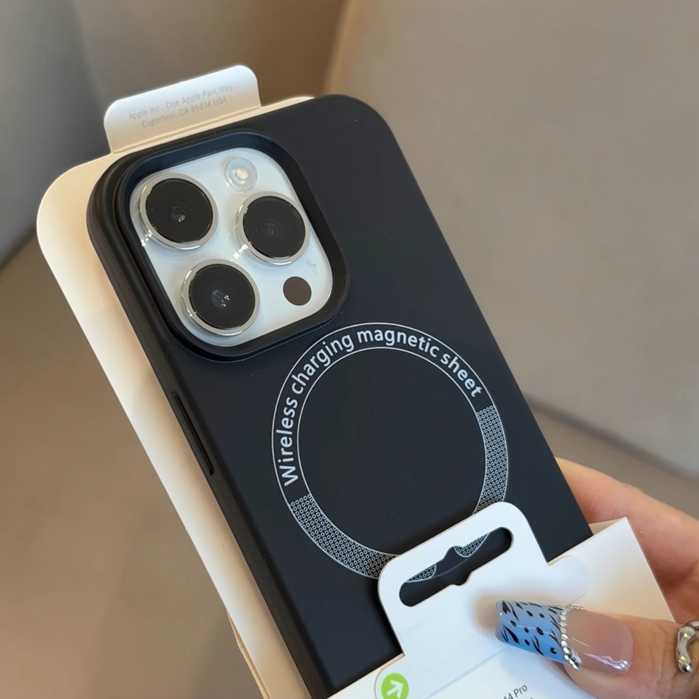 原色肤感磁吸适用苹果16promax手机壳iphone14pro新款13高颜值12简约11保护套15promax全包防摔15plus时尚套 - 图1