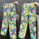 ໂສ້ງຂາສັ້ນກະທັດຮັດ floral elastic waist