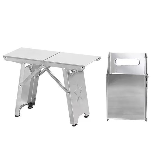 不锈钢折叠凳子户外旅行加厚板凳便携式手提收纳马扎成人凳子排队 - 图3