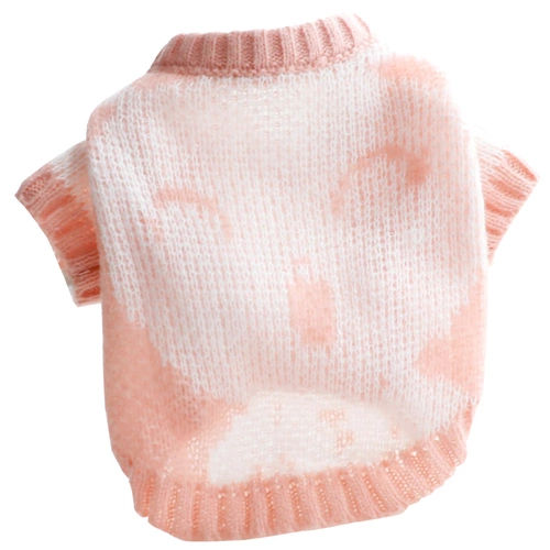 Осенний двусторонний трикотажный свитер для принцессы, с медвежатами