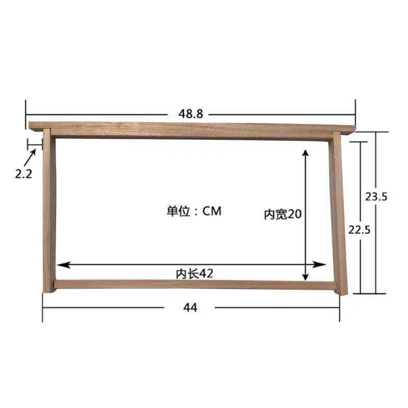 成品巢框中蜂巢础巢框蜜蜂巢框杉木意蜂巢框铜眼钢丝蜜蜂养蜂工具