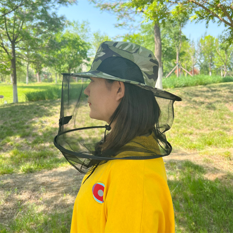 养蜂帽子蜜蜂帽头罩户外垂钓防虫防蚊帽防蜂帽网纱钓鱼帽养蜂工具,淘宝优惠券,粉丝福利购,淘宝优惠卷