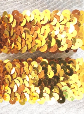 六一儿童节幼儿园节日表演欧美时尚亮片2.5cm松紧手环手腕带手饰