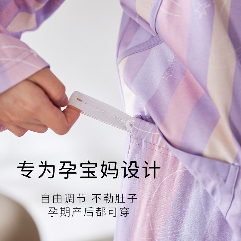 月子服纯棉产后春夏季两件套睡衣 爱六甲家居服套装