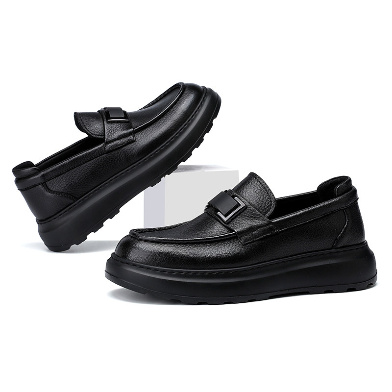 U7高档鹿皮男皮鞋2025新款真皮软底轻便舒适套脚休闲皮鞋男乐福鞋,淘宝优惠券,粉丝福利购,淘宝优惠卷