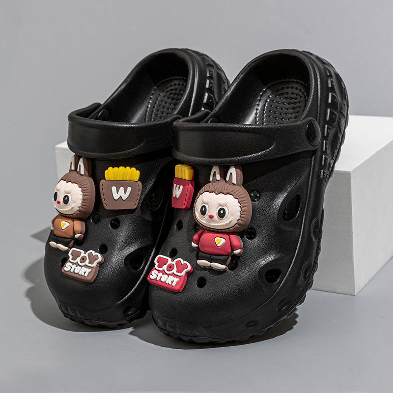 新款拉布布儿童洞洞鞋男童拖鞋小孩夏季软底踩屎感防滑女孩凉鞋女,淘宝优惠券,粉丝福利购,淘宝优惠卷