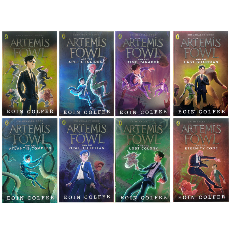 英文原版 Artemis Fowl 8-book Box Set阿特米斯奇幻历险8册盒装 Eoin Colfer欧因·科弗科幻冒险推理畅销小说-图1