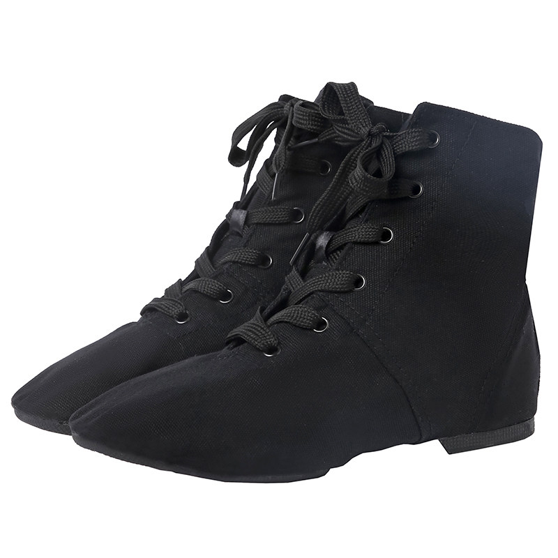 室外胶底帆布成人高帮爵士靴软底舞蹈鞋新款练功鞋女现代舞鞋舞鞋,淘宝优惠券,粉丝福利购,淘宝优惠卷