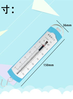 条形盒测力计初中力学弹簧拉力计力学实验器材四年级小学科学教具