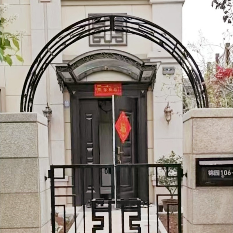 铁艺拱门花架门垛顶部别墅拱门架子铁艺庭院门柱拱形花架定做门头,淘宝优惠券,粉丝福利购,淘宝优惠卷
