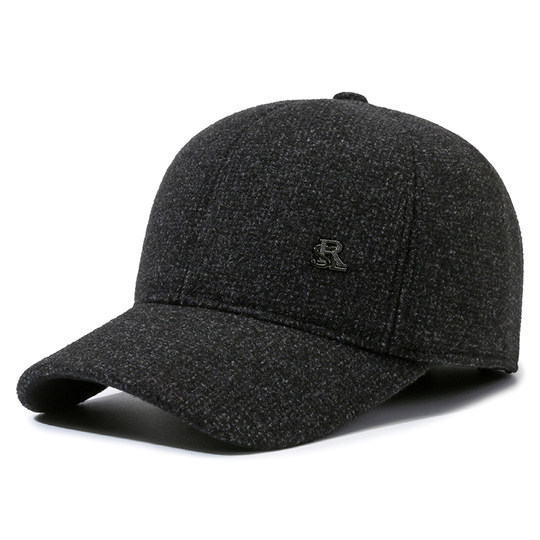 Hat Men's Winter Dad Ear Protection Warm Baseball Cap
