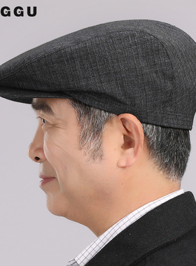 中老年人男士春秋爷爷休闲鸭舌帽