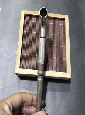 精刻纯白铜烟锅 手工旱烟袋老式旱烟斗配件烟具 烟杆 烟嘴 烟叶袋