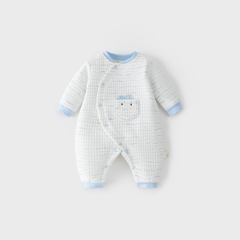 欢喜小熊婴儿衣服冬季保暖睡婴幼儿三层夹棉哈衣爬服时尚连体衣,淘宝优惠券,粉丝福利购,淘宝优惠卷