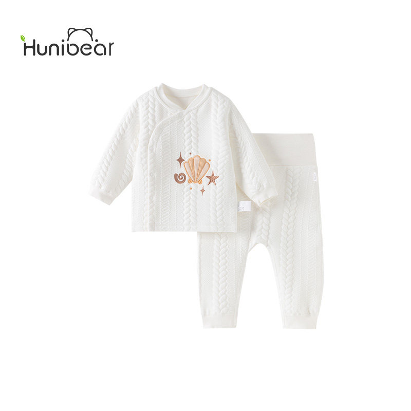 欢喜小熊婴儿内衣套装男童秋冬季夹棉保暖冬装女宝宝高腰免脱衣服,淘宝优惠券,粉丝福利购,淘宝优惠卷