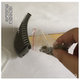Cat corner hair scrubber for cat scratching