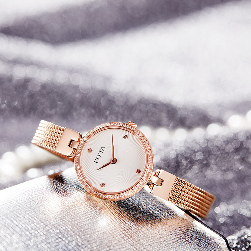 飞亚达 女士精致小巧手表防水手链表小表盘学生年轻时尚腕表防水