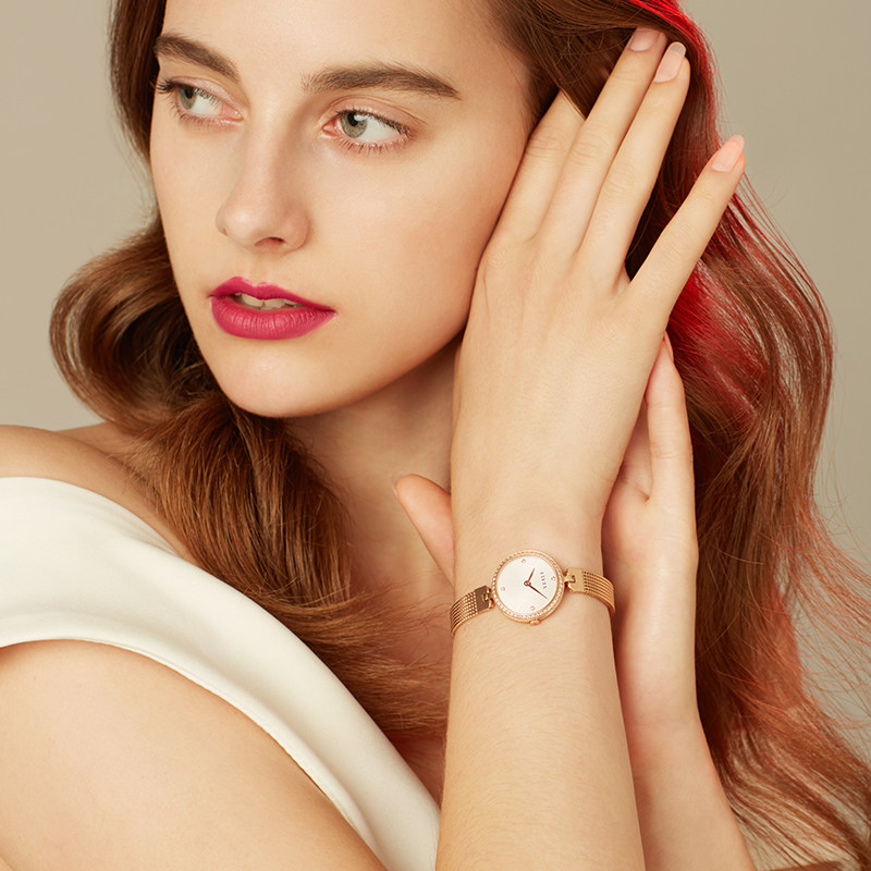 飞亚达 女士精致小巧手表防水手链表小表盘学生年轻时尚腕表防水