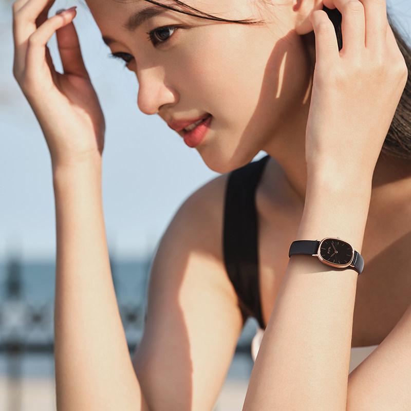 飞亚达倾城小棕表复古fiyta女表 飞亚达深圳国产腕表