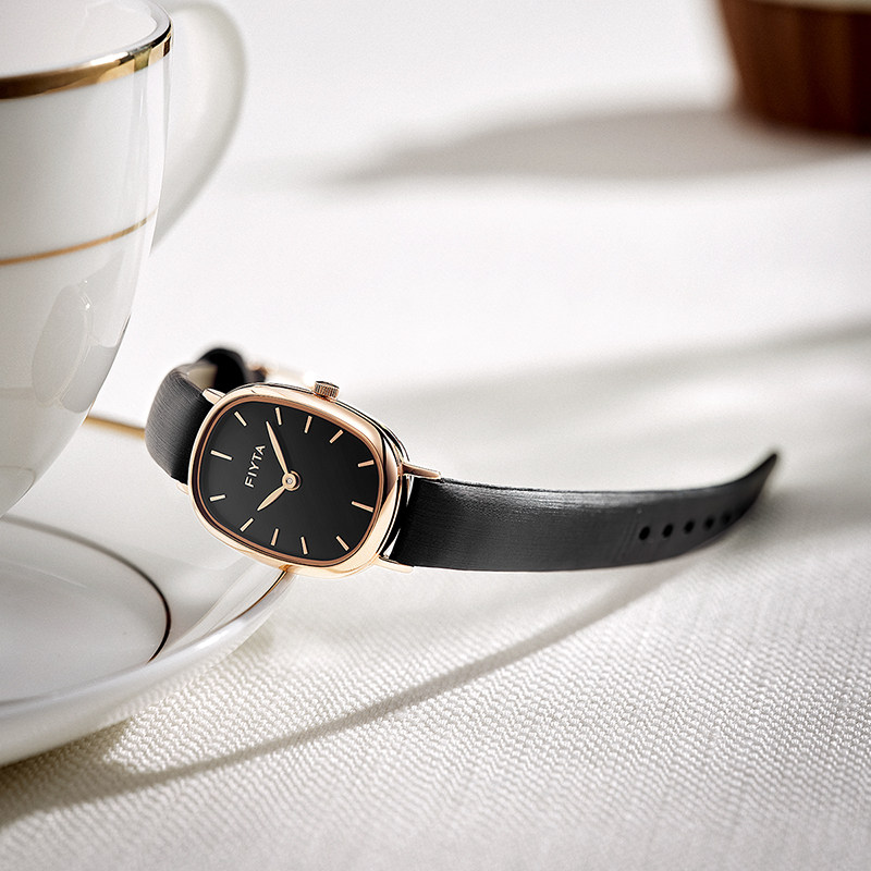 飞亚达倾城小棕表复古fiyta女表 飞亚达深圳国产腕表